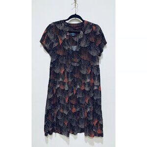 Maeve Anthropologie Dress Womens Medium Black Tania Tiered Flowy Flirty Boho